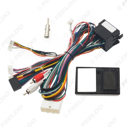 Picture of Car 16pin Power Cord Wiring Harness Adapter With Canbus Box For Renault Kangoo/CLIO3 2012 Installation Head Unit