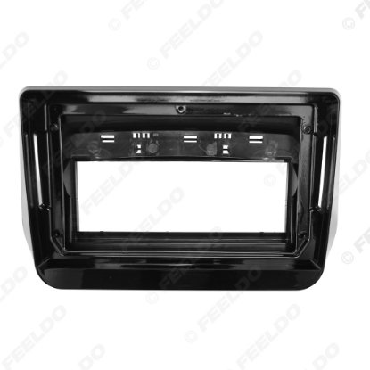 Picture of Car Audio 9" Big Screen Head Unit Dash Fascia Panel Frame Kit Adapter For Hyundai H1 2019 Radio Dash Frame
