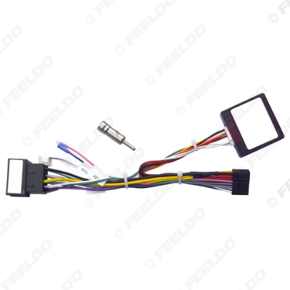 Picture of Car 16pin Power Cord Wiring Harness Adapter With Canbus Box For Fait Linea/Panda 2006-2012 Installation Head Unit