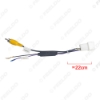 Picture of Car Parking Reverse Wire Adapter 12Pin Male Video Plug RCA Cable With 12V-6V Power Convertor Board For Toyota Car Models