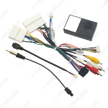 Picture of Car 16pin Power Cord Wiring Harness Adapter With Canbus Box For For Mitsubishi Outlander/Triton Installation Head Unit