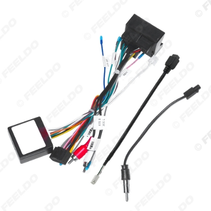 Picture of Car 16pin Power Cord Wiring Harness Adapter With Canbus For Opel Combo/Corsa/Tigra Installation Head Unit