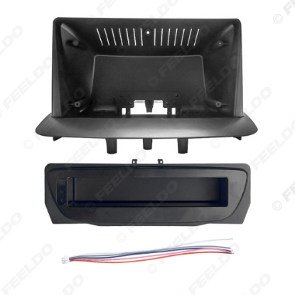 Picture of Car Audio 9" Big Screen Head Unit Dash Fascia Panel Frame Kit With Fascia Storage Box Spacer For Renault Megane/Fluence