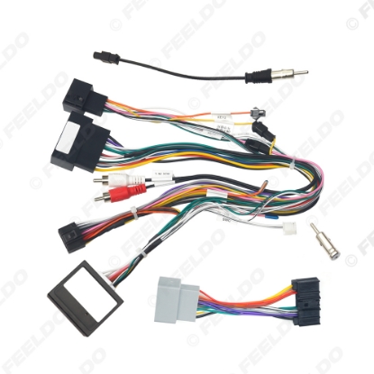 Picture of Car 16pin Power Cord Wiring Harness Adapter With Canbus Box For Ford Fiesta 2009-2014 Installation Head Unit