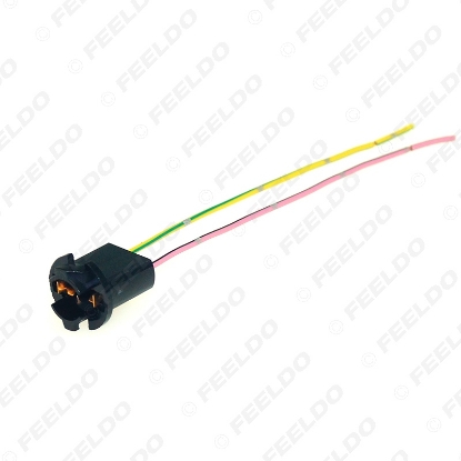 Picture of 1PC Auto T10 194 Wedge LED Bulbs Base Holder Adapter For Car Lamp Dash Light Socket Wire Realy Harness