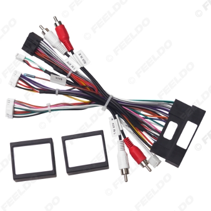 Picture of Car Audio 16PIN DVD Player Power Calbe Adapter With 2 Canbus Boxes For Hyundai IX35 Sonata 8 Santafe Kia K3 Wiring Harness