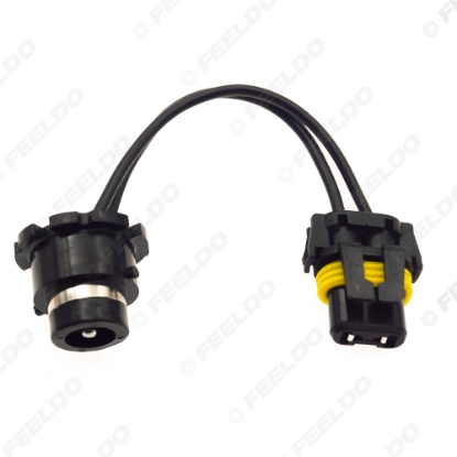Picture of Car LED HID Bulb Wire Headlight Plug Adapter D2 Socket To 9006 Plug Auto Light Ignitor Igniter Wire Harness Cable