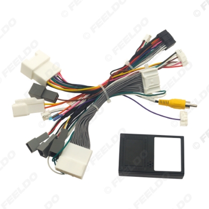 Picture of Car 16pin Power Cord Wiring Harness Adapter With Canbus Box For Mitsubishi Eclipse Cross/Xpander/Pajero Sport Installation Head Unit