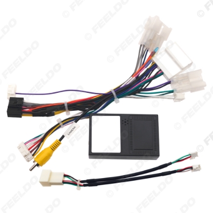 Picture of Car 16pin Power Cord Wiring Harness Adapter With Canbus Box For Toyota Yaris ATIV/Cross Corolla Cross(SEA) Installation Head Unit