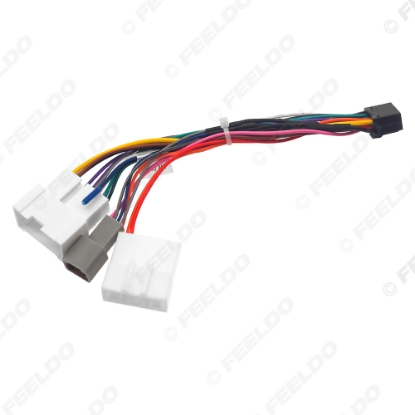 Picture of Car 16pin Power Cord Wiring Harness Adapter With Steering Wheel Control For Renault Captur 15-17 Installation Head Unit