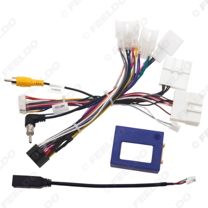 Picture of Car 16pin Power Cord Wiring Harness Adapter With Canbus Box For Toyota Fortuner (2017-2021) Installation Head Unit