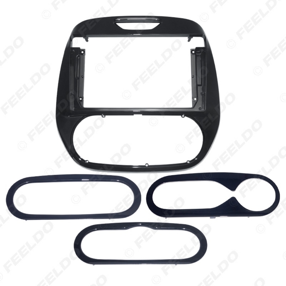 Picture of Car Audio 9" Big Screen Head Unit Dash Fascia Panel Frame Kit Adapter For Renault Captur (Manual/Auto AC) Radio Dash Frame