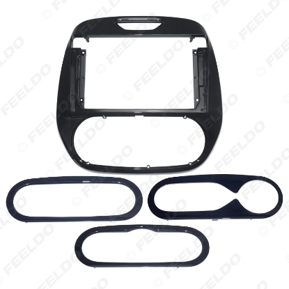 Picture of Car Audio 9" Big Screen Head Unit Dash Fascia Panel Frame Kit Adapter For Renault Captur (Manual/Auto AC) Radio Dash Frame
