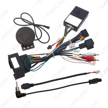 Picture of Car 16pin Power Cord Wiring Harness Adapter With Canbus Box For Chevrolet Cruze/AVEO/Holden Trax Installation Head Unit
