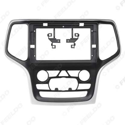 Picture of Car Audio 9" Big Screen Head Unit Dash Fascia Panel Frame Kit Adapter For Jeep Grand Cherokee 2014-2017 Dash Frame