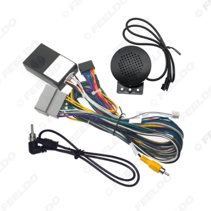 Picture of Car 16pin Power Cord Wiring Harness Adapter With Canbus Box For Chevrolet Onix/Montana/Tracker Installation Head Unit