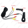 Picture of 12V/24V Car Cigarette Lighter Socket Plug Connector Adapter Switch With Backup Reverse Car Camera RCA Video Power Cable