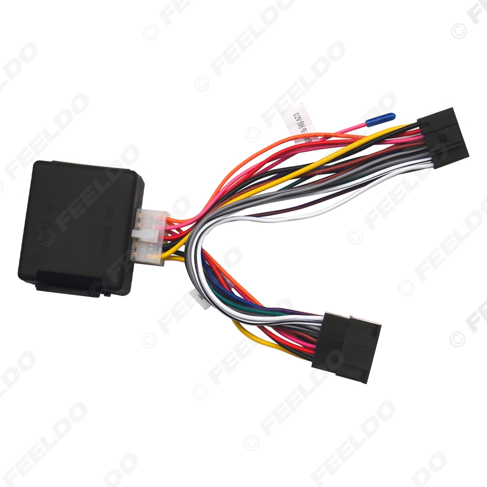 Picture of Car 16pin Power Cord Wiring Harness Adapter From DC 24V To DC 12V Suitable For 24V Car Platform Installation 12V-Head Unit