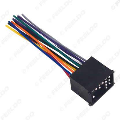 Picture of Car Audio 16Pin Wire Cable Plug Into Factory Radio Female Wiring Harness for BMW Car Models Power Stereo Wiring Adapter