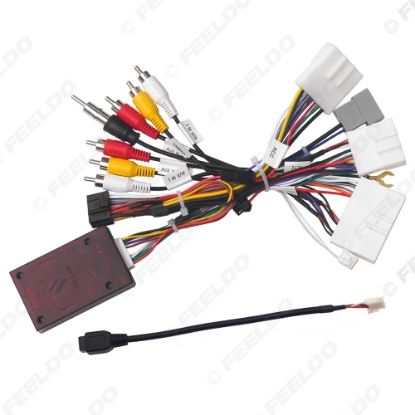 Picture of Car 16pin Power Cord Wiring Harness Adapter With Canbus Box For Nissan X-Trail/Altima/Qashaqi/Rogue/Rogue Sport Installation Head Unit