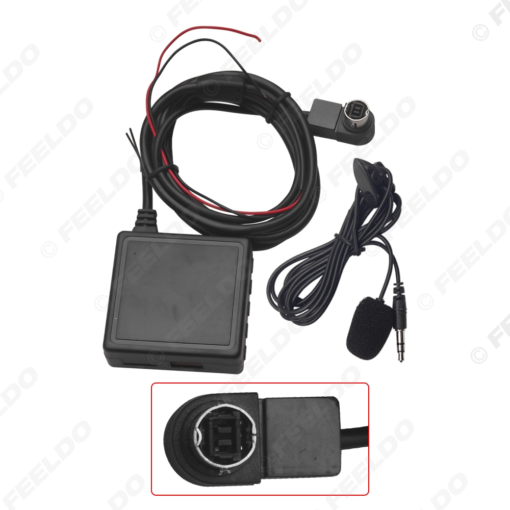 Picture of Car Audio Bluetooth 5.0 Module AUX Microphone Cable Adapter For Alpine KCA-121B CDA9887 117J 105e 305S 9855 Radio Stereo AUX Adapter