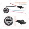 Picture of 2pcs/set Car LED Bulb Light 7440/7441/1881 Male & Female Socket Plug With 2-wire Extended Wire Connector