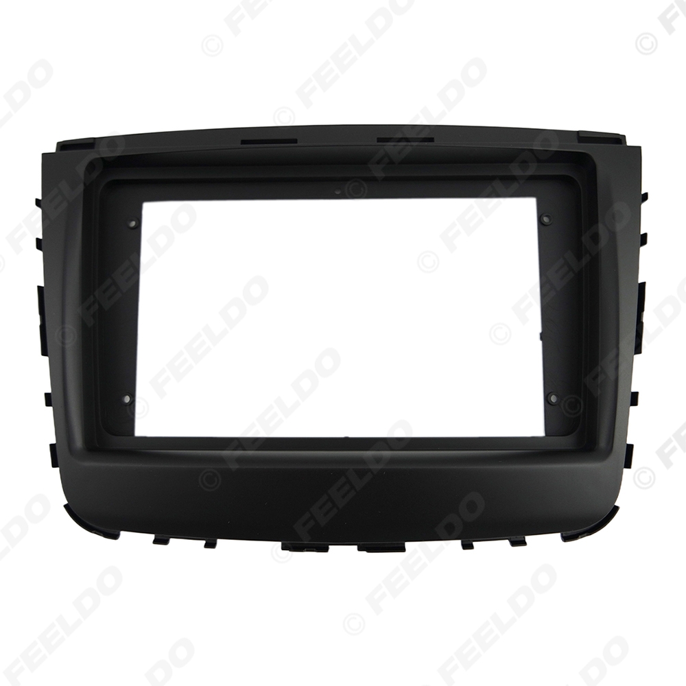 Picture of Car Audio 9" Big Screen Head Unit Dash Fascia Panel Frame Kit Adapter For SSangyong Rexton 2018 Radio Dash Frame