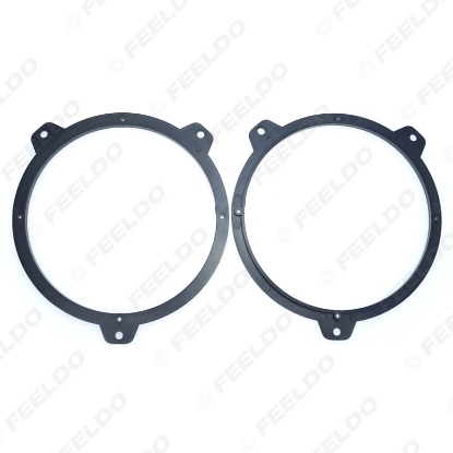 Picture of 2pcs/Set Black 6.5 inch Car Stereo Speaker Spacer Pad Adapter for BMW 3-Series E46 1999-2005 Speaker Mat Rings