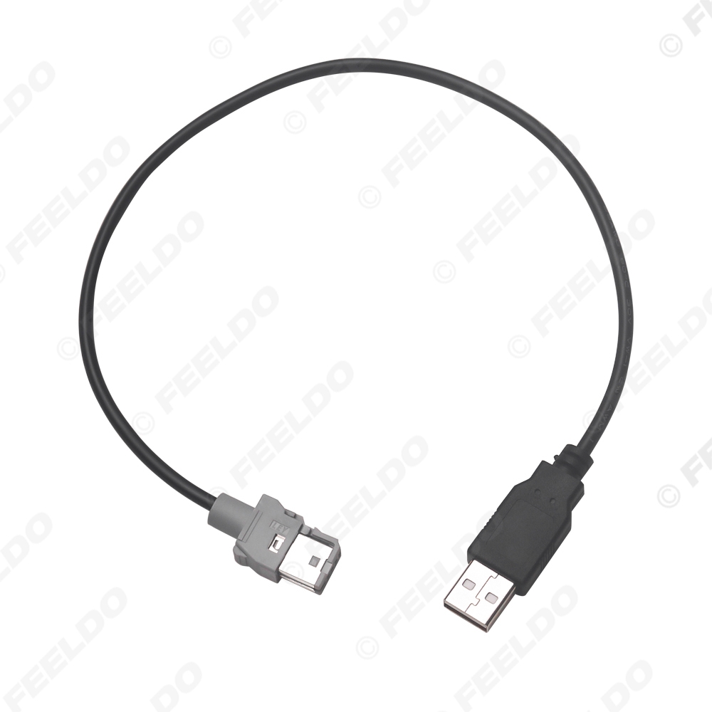Picture of Car Auto Radio Audio 2.0 USB to 4Pin Socket Cable for KIA Hyundai USB Wire Extension Connector Adapter 
