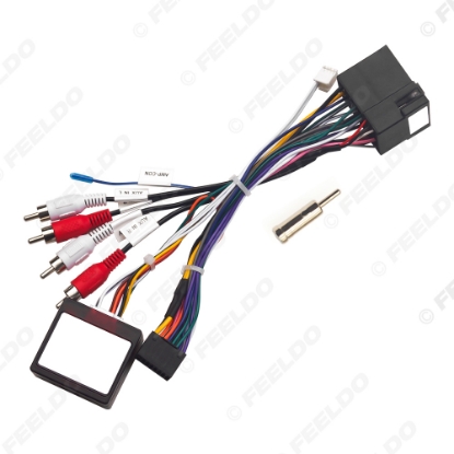 Picture of Car 16pin Power Cord Wiring Harness Adapter With Canbus Box For Fiat Doblo 2005-2013 Installation Head Unit