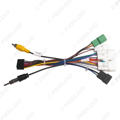 Picture of Car 16pin Power Cord Wiring Harness Adapter With Rearview Wire For Isuzu D-MAX(2020-UP) Installation Head Unit Cable