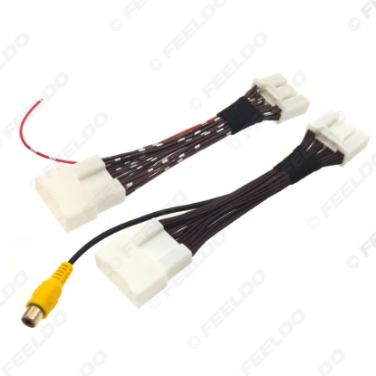 Picture of Car Reverse Camera Refit Adapter Cable For Toyota RAV4/Camry/Highlander/Corolla/Prado/Avalon/C-HR OEM Radio With 28/30pin plug