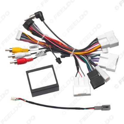 Picture of Car 16pin Power Cord Wiring Harness Adapter With Canbus Box For Toyota Prado/Camry/Highlander/Sienna Installation Head Unit