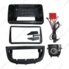 Picture of Car 9" Big Screen Head Unit Fascia Panel Frame With Console Multimedia Controller Knob CANbus Adapter For Mazda3/Axela 14-19