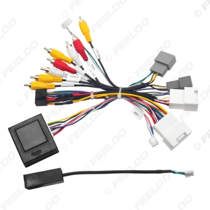 Picture of Car 16pin Power Cord Wiring Harness Adapter With Canbus Box For Mitsubishi Lancer EX 2008-2013 Installation Head Unit