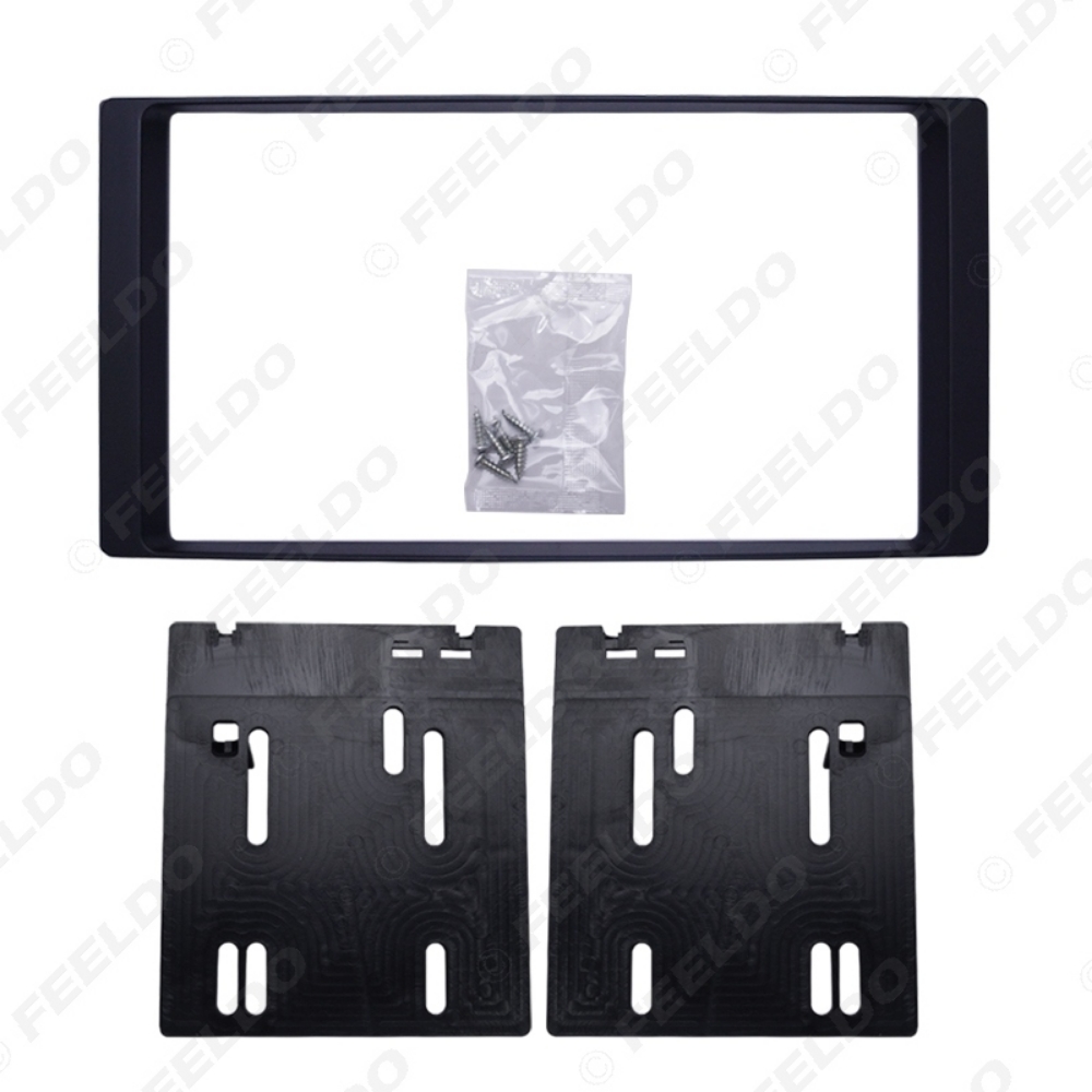Picture of Car Double Din Radio Fascia DVD Decorative Frame for Subaru Forester Impreza 2008+2DIN Dash Mount Panel Frame Trim Kit