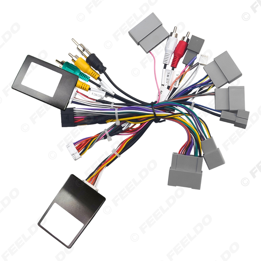 Picture of Car 16pin Power Cord Wiring Harness Adapter With Canbus For Honda Accord 2.4 (2016) Installation Head Unit Cable