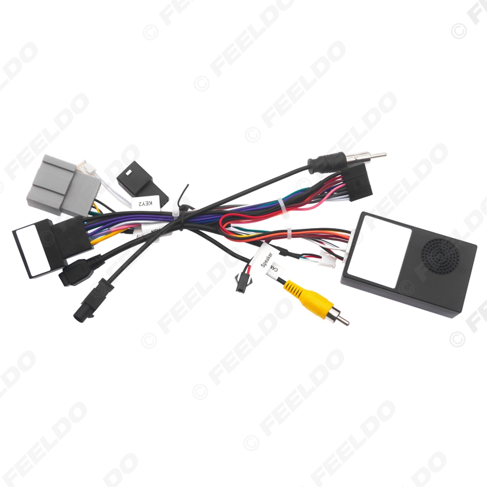 Picture of Car 16pin Power Cord Wiring Harness Adapter With Canbus Box For Chevrolet LOVA RV/Cavalier/Cruze Buick Excelle GT Installation Head Unit