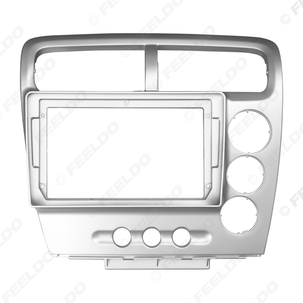 Picture of Car Audio 9" Big Screen Head Unit Dash Fascia Panel Frame Kit Adapter For Honda Civic (EP3) 2000-2005 (RHD) Dash Frame
