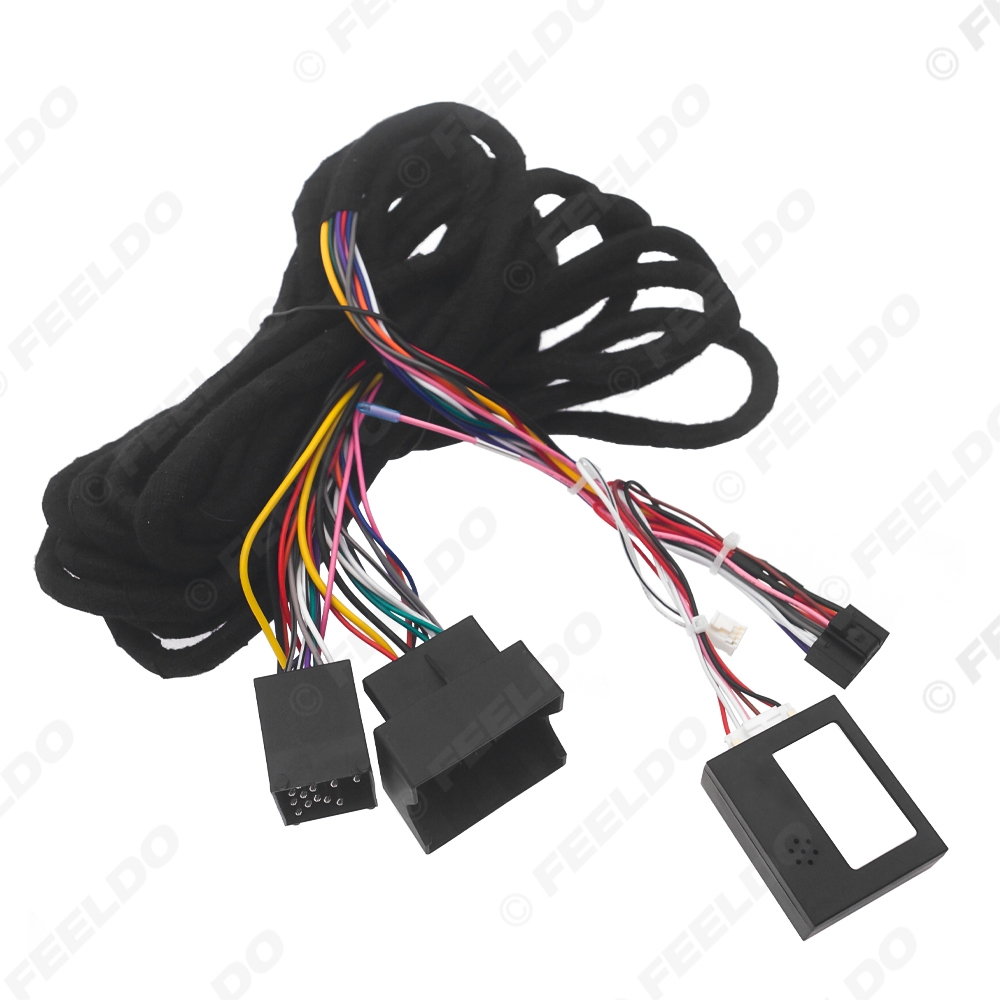 Picture of Car 16pin Power Cord Wiring Harness Adapter With Canbus Box For BMW E46/E39/5-Series(98-12)/X5(98-06) Installation Head Unit