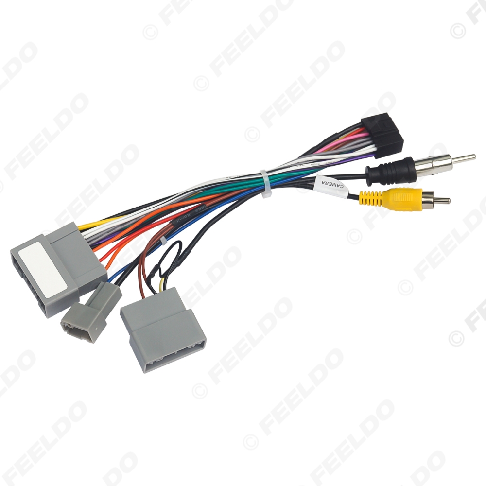 Picture of Car 16pin Power Cord Wiring Harness Adapter For Honda City 2014-2020 OEM Radio Wire Installation Head Unit
